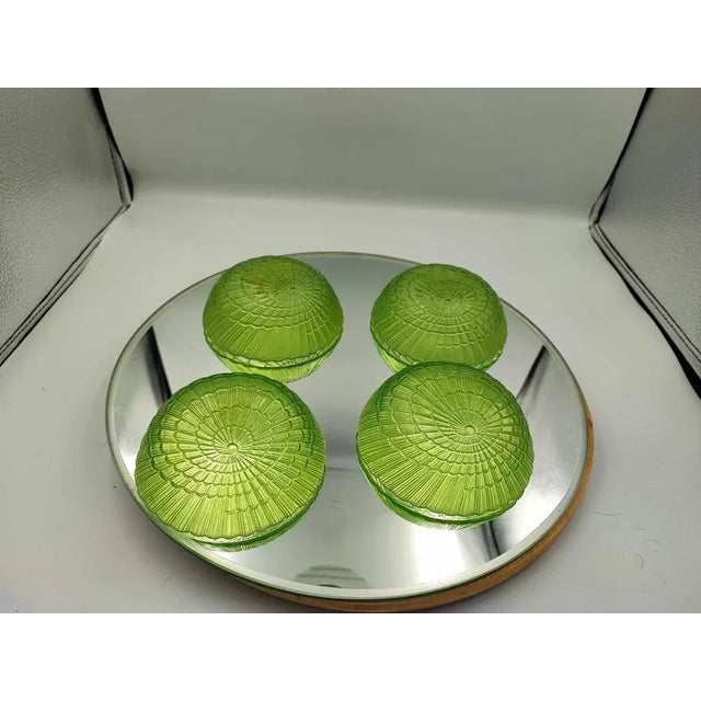 Green Glass Bowls, 1960s, Set of 4 For Sale - Image 4 of 6