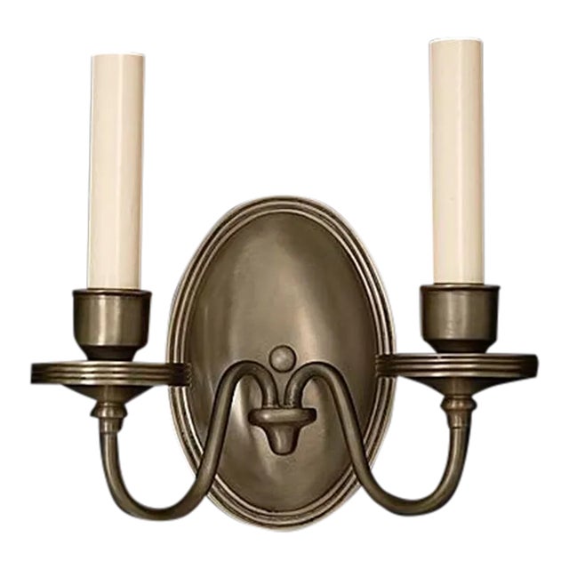 Colonia Sconce in Patinated Finish For Sale