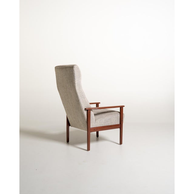 Scandinavian Teak Reading Chair, 1960s For Sale - Image 3 of 10