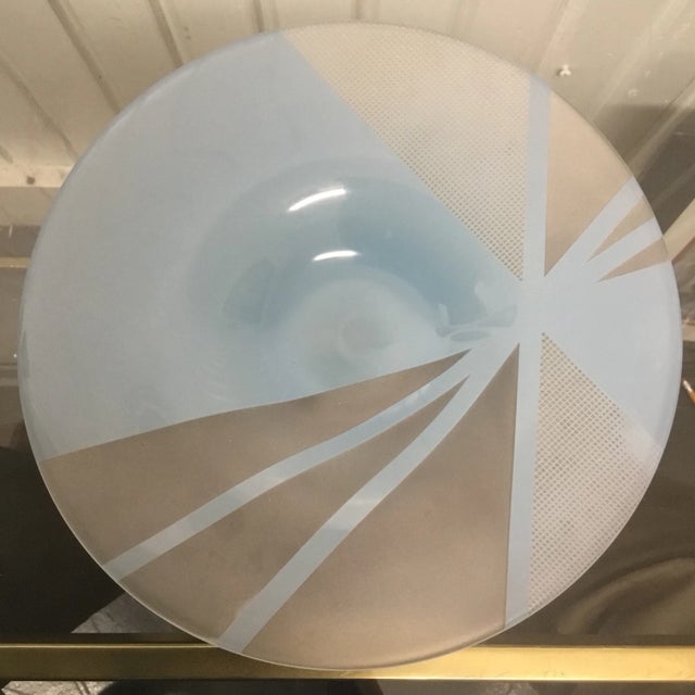 Grant Art Glass Cut Back Glass Dishes - A Pair For Sale - Image 4 of 7