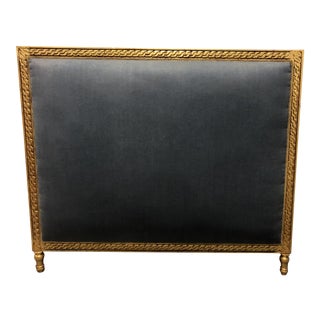 20th Century French Giltwood Square King Size Headboard For Sale