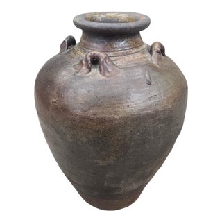 Primitive Southeast Asian Pottery Vase For Sale