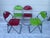 2000 - 2009 Modern Pop Art Folding Chairs in Metal, 2000s, Set of 4 For Sale - Image 5 of 18