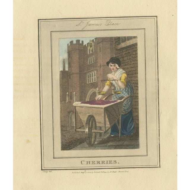 Paper Cherries, St. Jamess Place, Cries of London, 1804 For Sale - Image 7 of 7