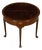 English Georgian Period 1820s Demilune Flip Top Console Table with Compartment For Sale