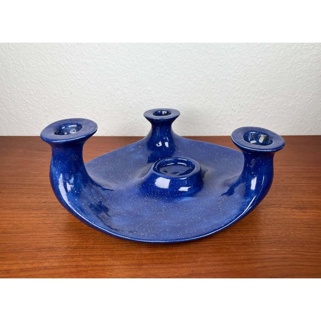 Mid-Century Brutalist German Studio Pottery Candleholder, 1960s For Sale - Image 11 of 18