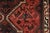 Red Shiraz Rug 3’6′ X 5′ Red Wool Vintage Tribal Hand-Knotted Oriental Carpet For Sale - Image 8 of 12