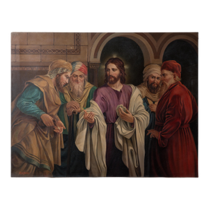 José Aceves - "Render Unto Caesar” Oil Painting, 1933