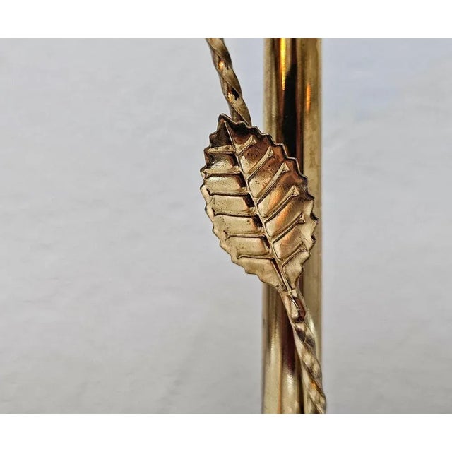 Hollywood Regency Murano Glass Floral Table Lamp, Italy, 1970s For Sale - Image 9 of 11