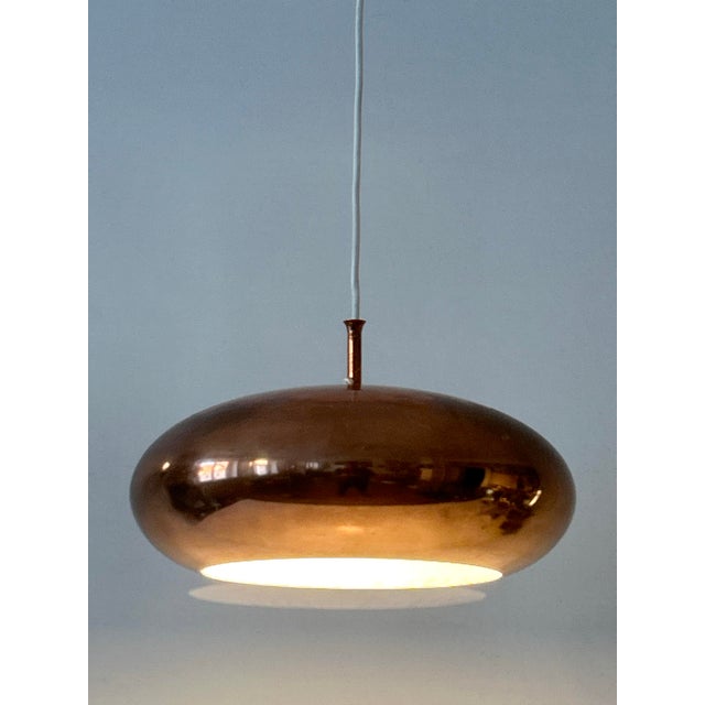 Mid-Century Copper Pendant Lamp from Falkenbergs Belysning, Sweden, 1960s For Sale - Image 6 of 18