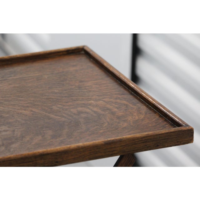 Wooden Folding Side Tables, 1920s, Set of 2 For Sale - Image 12 of 18