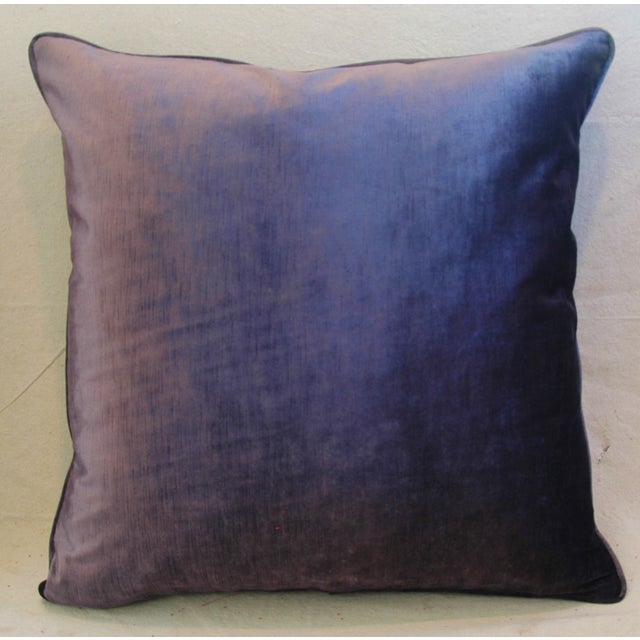 Custom Eggplant Purple Velvet Pillows a Pair Chairish