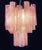 Glass Tube Chandelier with 30 Albaster Pink Glasses, 1990s For Sale - Image 10 of 16