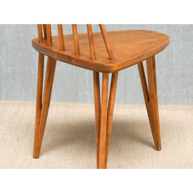 Bo Fjaestad Three-Legged Birch Chairs, Sweden, 1955, Set of 3 For Sale - Image 14 of 18