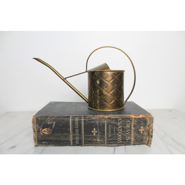 Vintage English Brass Watering Can For Sale - Image 10 of 11