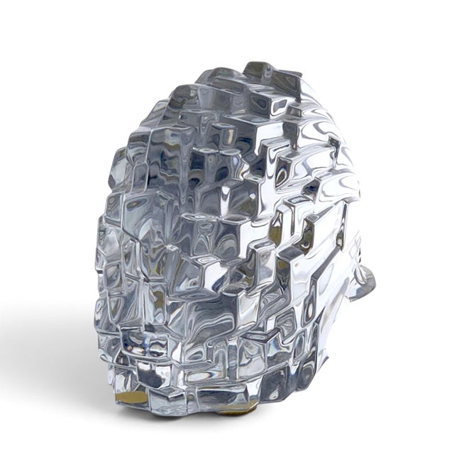 Glass Baccarat Crystal Porcupine Figurine 5.25", France, C. 1970–1995 For Sale - Image 7 of 10
