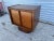 Late 20th Century Walnut Plinth Base Double Door Nightstand/End Table For Sale - Image 4 of 7