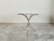 Metal Italian Midcentury Steel Table with White Marble Top and Tripod Base For Sale - Image 7 of 11