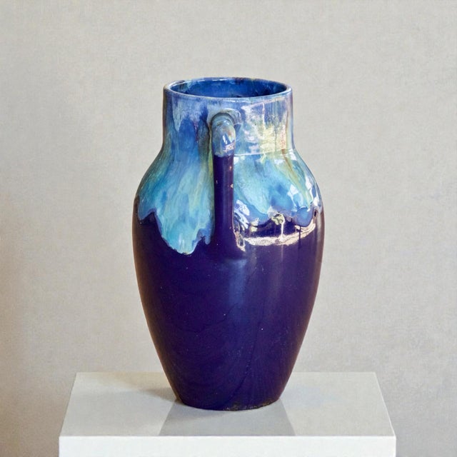 Large French Vase by CAB, 1930 For Sale - Image 4 of 8