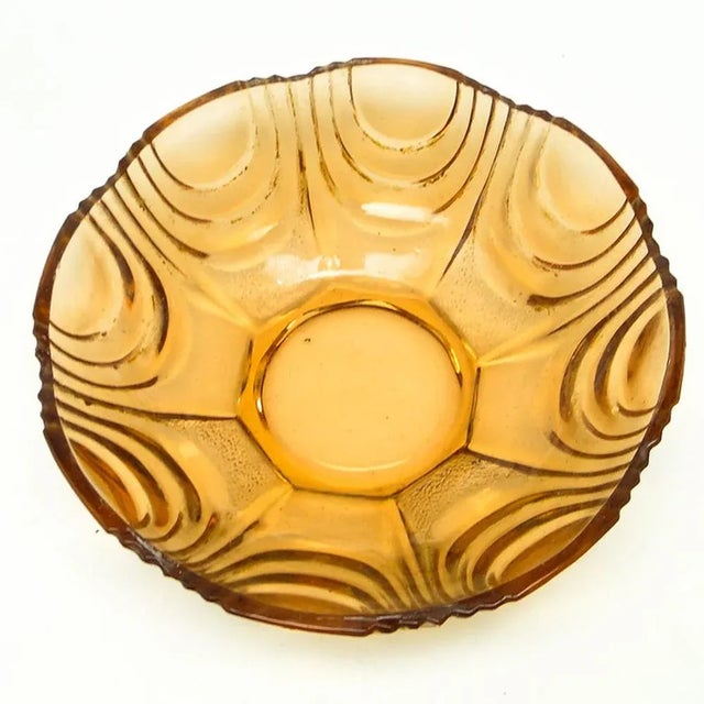 Art Deco Bowl attributed to Hortensja Glassworks For Sale - Image 4 of 5