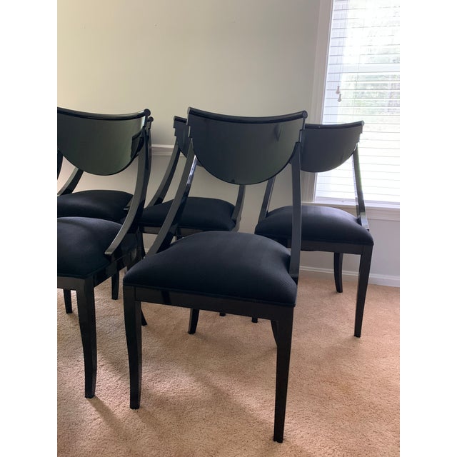Vintage Pietro Costantini Italian Lacquered Dining Chairs Set Of