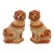Early 20th Century Pair of Ceramic Staffordshire Spaniel Dogs For Sale