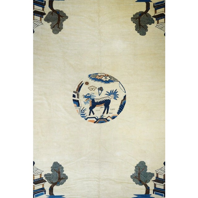 Antique Peking Rug 11'9'' x 14'2'' For Sale In New York - Image 6 of 12