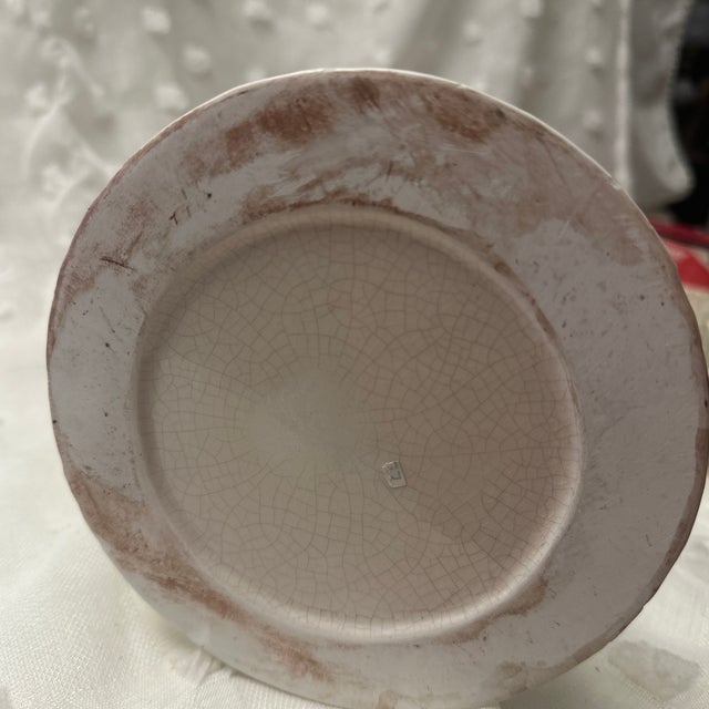 Ceramic Vintage Embossed Vase For Sale - Image 7 of 7