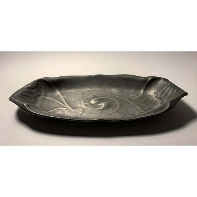 Art Nouveau Hugo Leven Kayserzinn Art Nouveau Tray / Dish, Germany, circa 1900 For Sale - Image 3 of 6