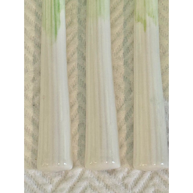 1970’s Ceramic Celery Swizzle Sticks or Bloody Mary Stirrers - A Set of 7 For Sale - Image 4 of 9