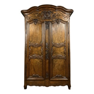Louis XV Lyonnaise Wardrobe in Walnut For Sale