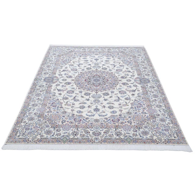 Nain rug | Knot density: approx. 800.000 knots/m² | Material: 100% virgin wool with silk | Size: 204 x 303 cm | Origin:...