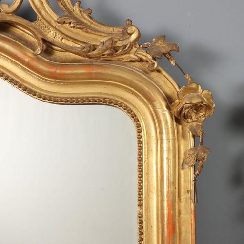 Glass Carved and Gilded Mirrors, Set of 2 For Sale - Image 7 of 16