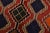 Qashqai Rug 3’8” X 6’7” Red Wool Vintage Tribal Hand-Knotted Oriental Carpet For Sale - Image 4 of 13
