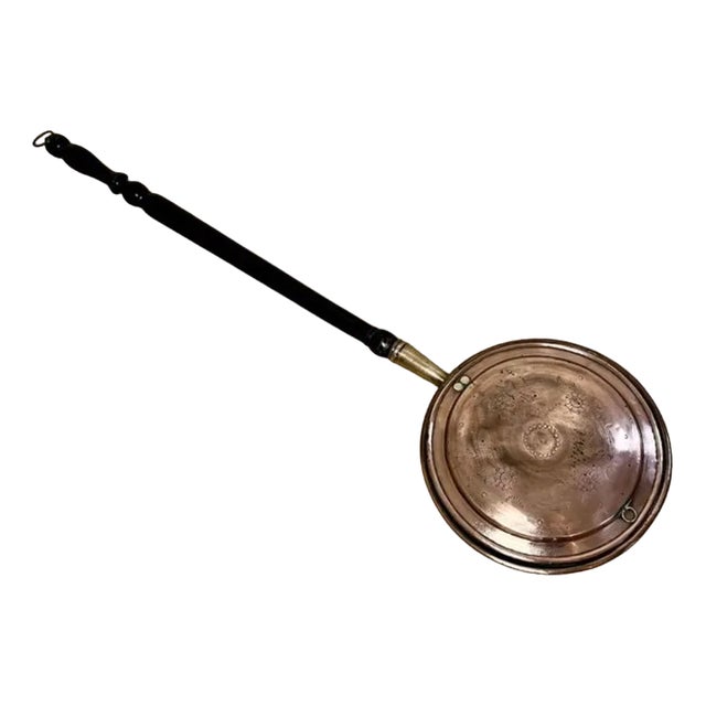 Antique George III Copper Warming Pan, 1800 For Sale