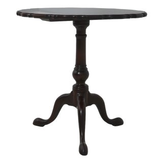 Stickley Pedestal Base Mahogany Lamp Table For Sale