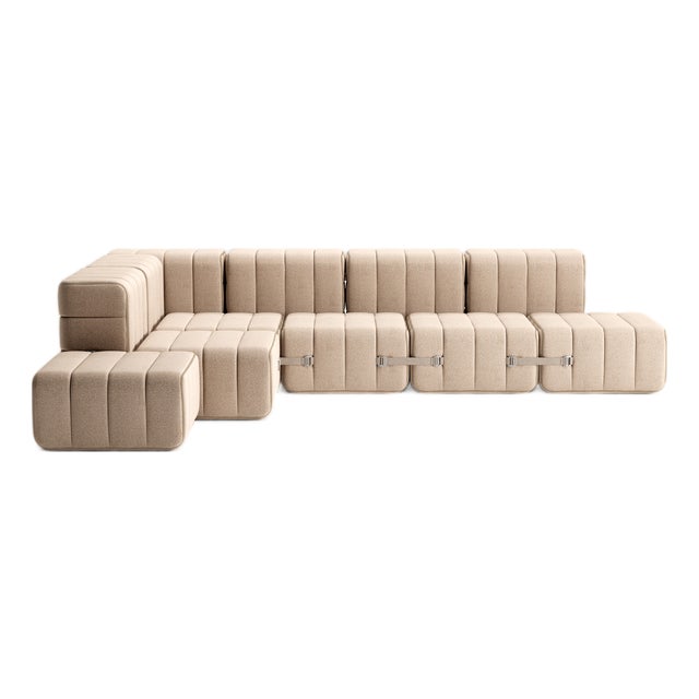 Large Flexible Corner Sofa from Ambivalenz, Set of 12 For Sale