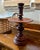 French Colonial Indochinese Turned Wood and Lacquered Candlestand For Sale - Image 10 of 11