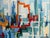 Mid 20th Century Vintage Abstract Expressionist Impasto Painting For Sale - Image 5 of 10