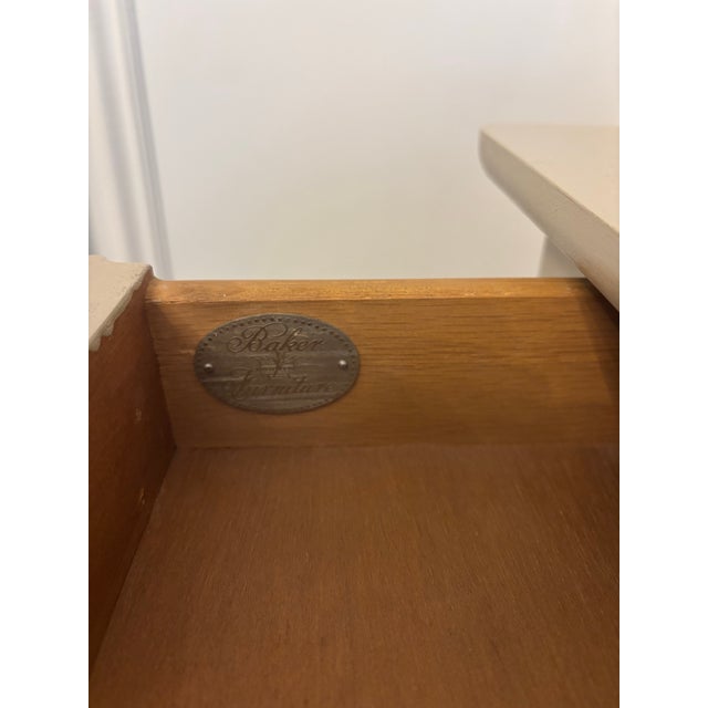 Shabby Chic French Style Accent Side Table by Baker Furniture For Sale - Image 3 of 11