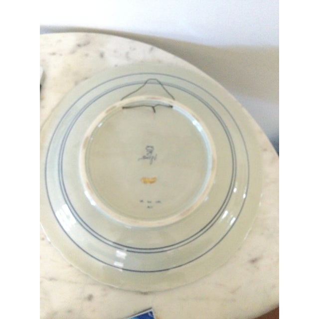 1940s 1940s Royal Delft Dutch Delftware Hand Painted Wall Plate For Sale - Image 5 of 10