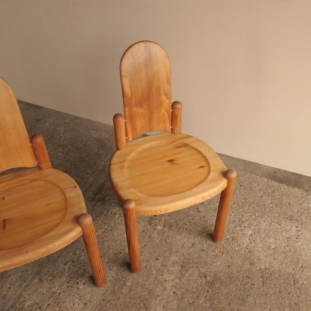 Vintage Dining Chairs in Pine For Sale - Image 10 of 17