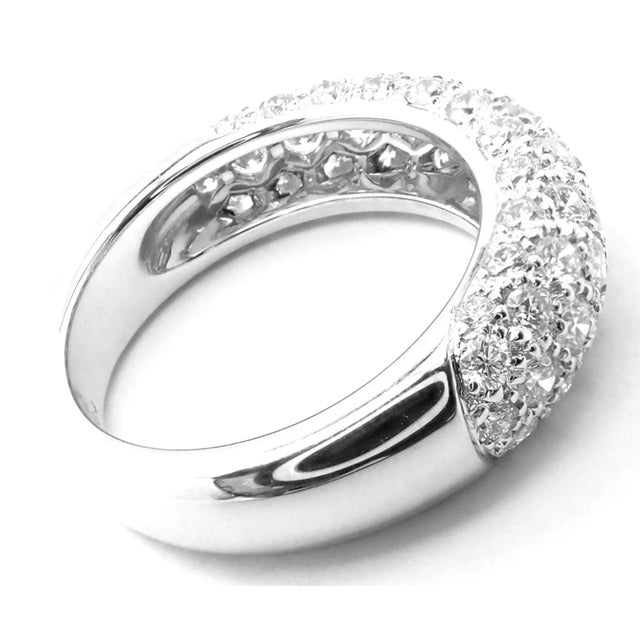 Cartier Etincelle De Cartier 18k White Gold Diamond Band Ring, size 4.5 For Sale In Philadelphia - Image 6 of 10