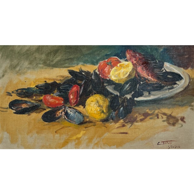 Clemente Tafuri, Nature morte, Oil on Canvas, Framed For Sale - Image 12 of 12