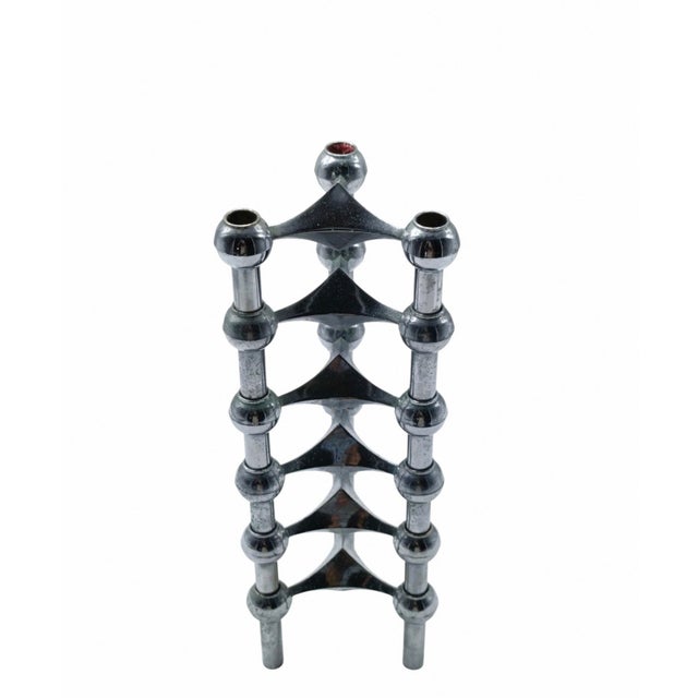 Modular Candle Holders by Fritz Nagel for BMF, Germany, 1960s, Set of 6 For Sale - Image 4 of 8
