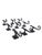 Spanish Vintage Hand-Forged Cast Iron Shutter Stops or Latches, Set of 9 For Sale - Image 3 of 7