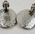 1950s Les Bernard Turquoise and Hammered Silver Earrings, A Pair For Sale - Image 6 of 7
