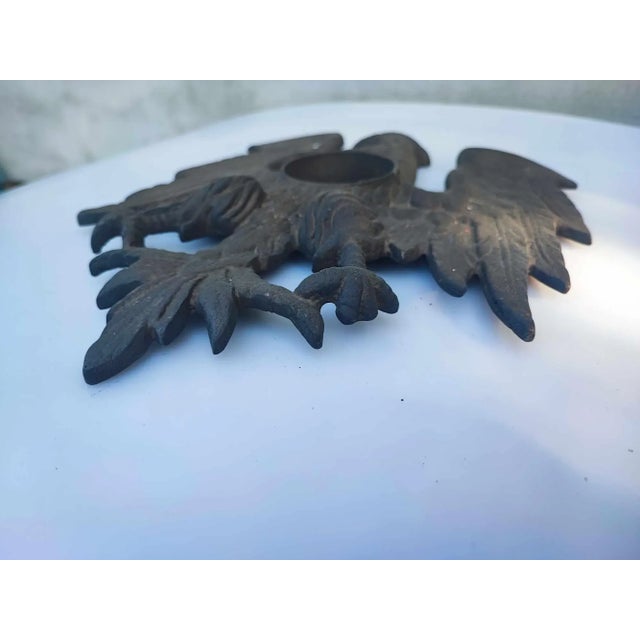 Vintage Art Deco Bronze USA Eagle Clock For Sale - Image 6 of 9