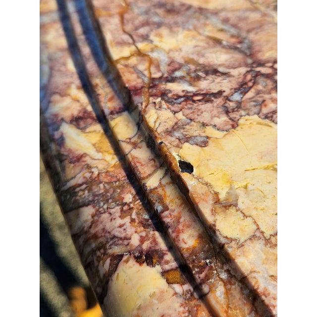 Vintage Louis XV Ash Wood & Marble Cocktail Table, 1960s For Sale - Image 18 of 18