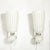 Modernist Hand-Blown Fluted 24k White Gold Fleck Murano Glass & Nickel Sconces For Sale - Image 13 of 13
